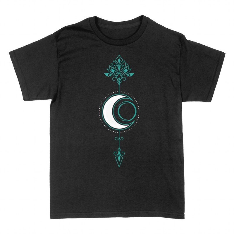 T-shirts: Boho Mondsichel mit Filigran