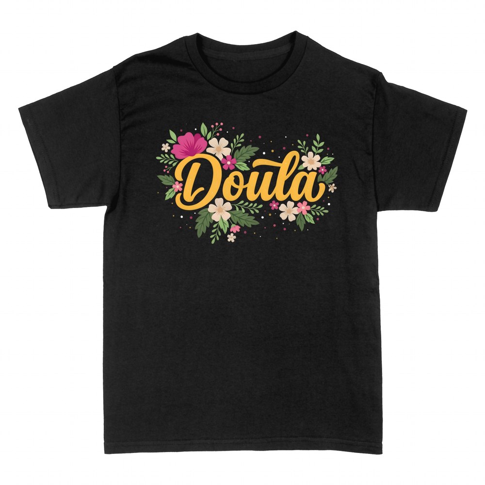 T-shirts: Florale Doula Geburtsbegleiterin