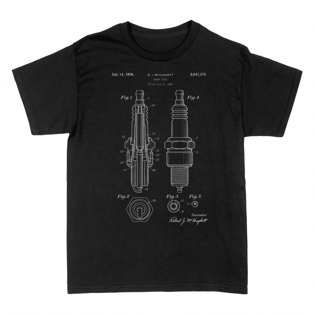 T-shirts: Z&uuml;ndkerze Patent Blaupause