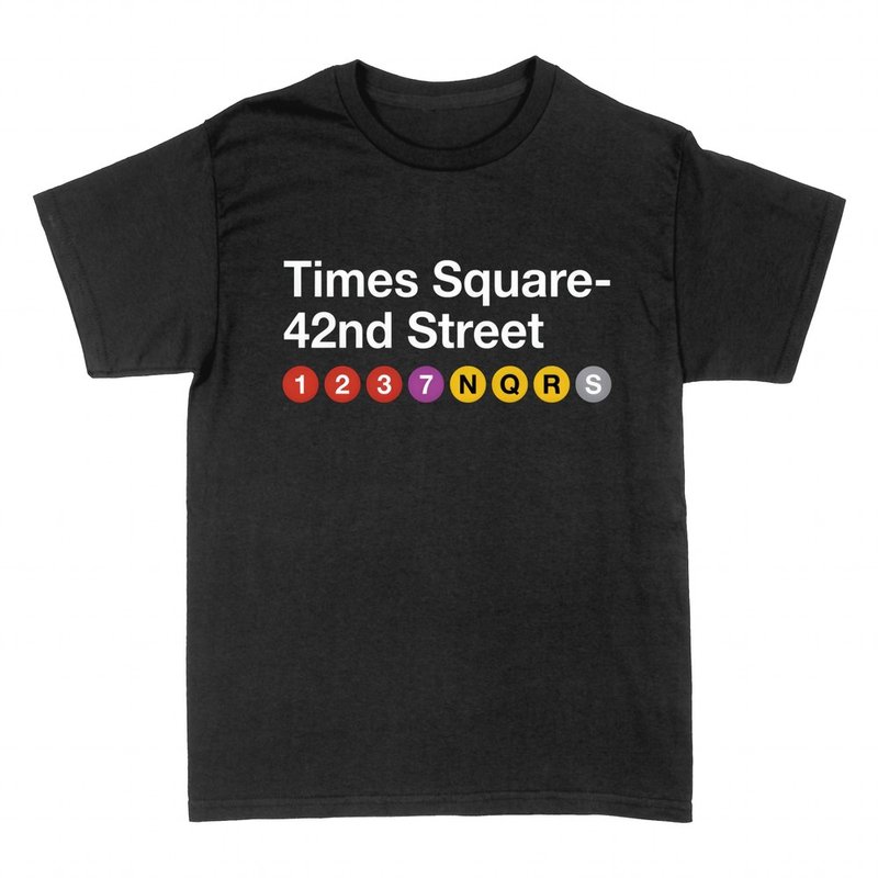 T-shirts: Times Square NYC U-Bahn-Schild