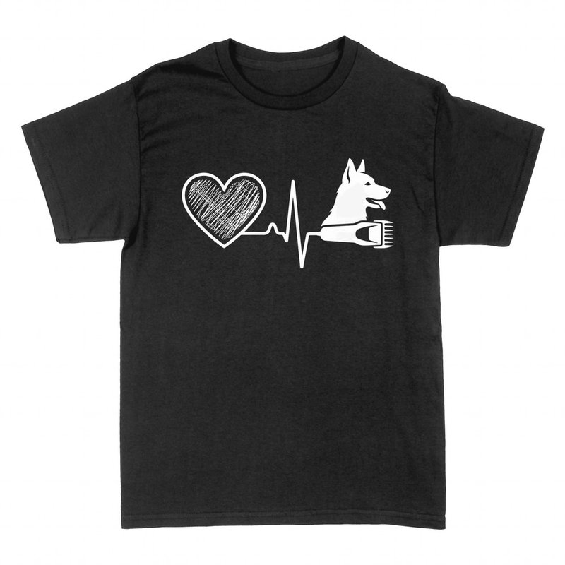 T-shirts: Hundefriseur Herzschlag Schermaschine