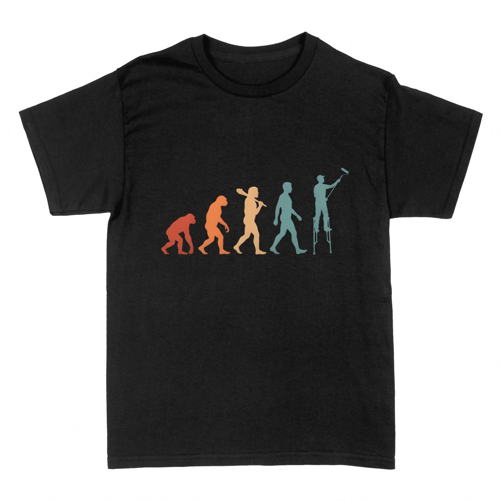 T-shirts: Maler-Evolution auf Stelzen