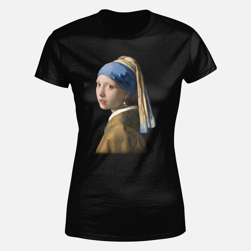 T-shirts: Vermeer M&auml;dchen mit dem Perlenohrring