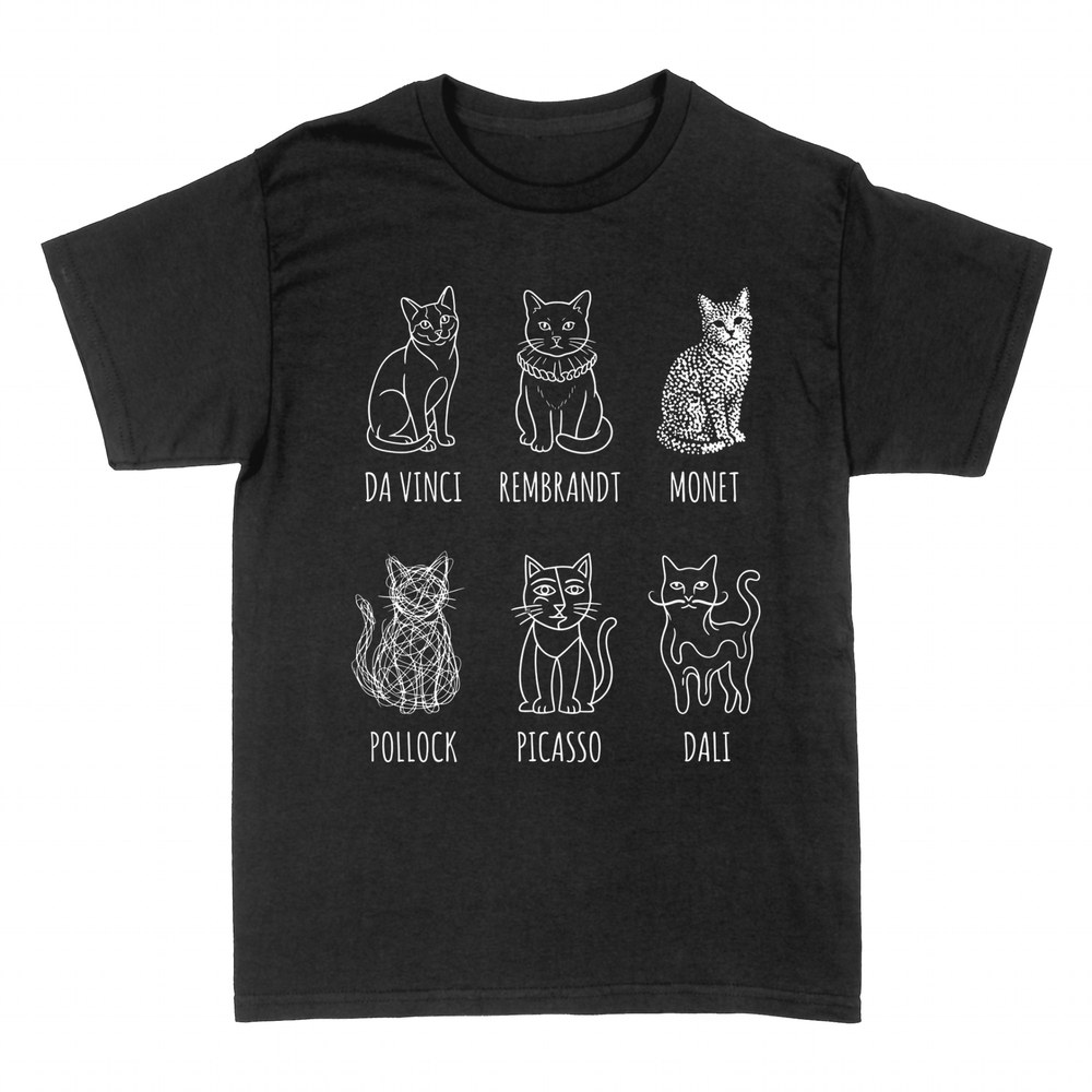 T-shirts: Katzen im Stil ber&uuml;hmter Maler
