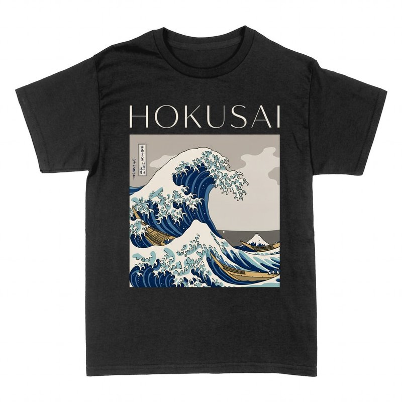 T-shirts: Hokusai Die gro&szlig;e Welle vor Kanagawa
