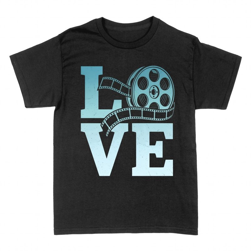 T-shirts: LOVE mit Filmrolle