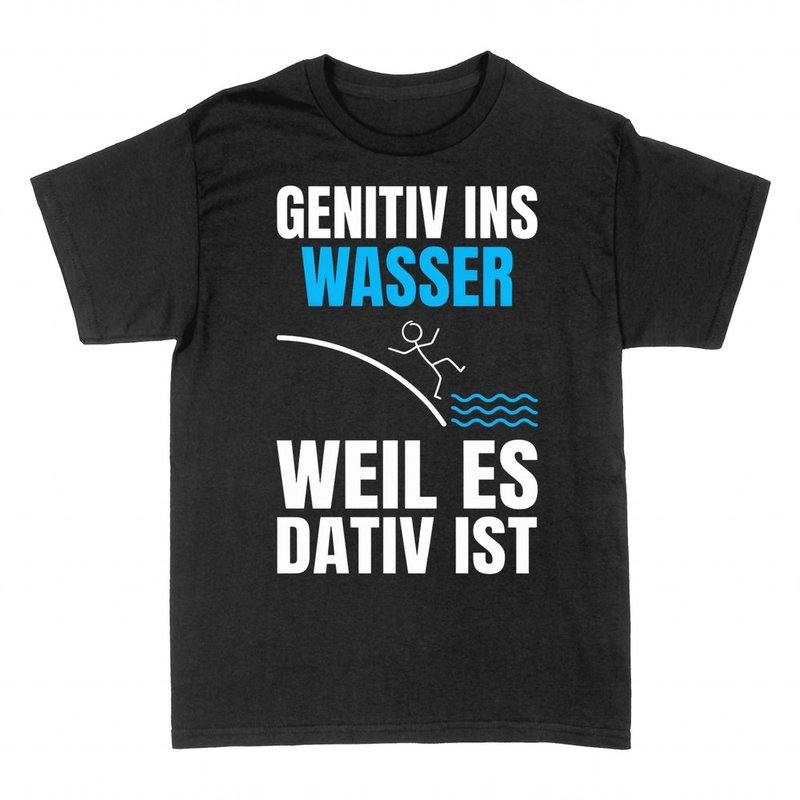 T-shirts: Genitiv ins Wasser, weil es Dativ ist