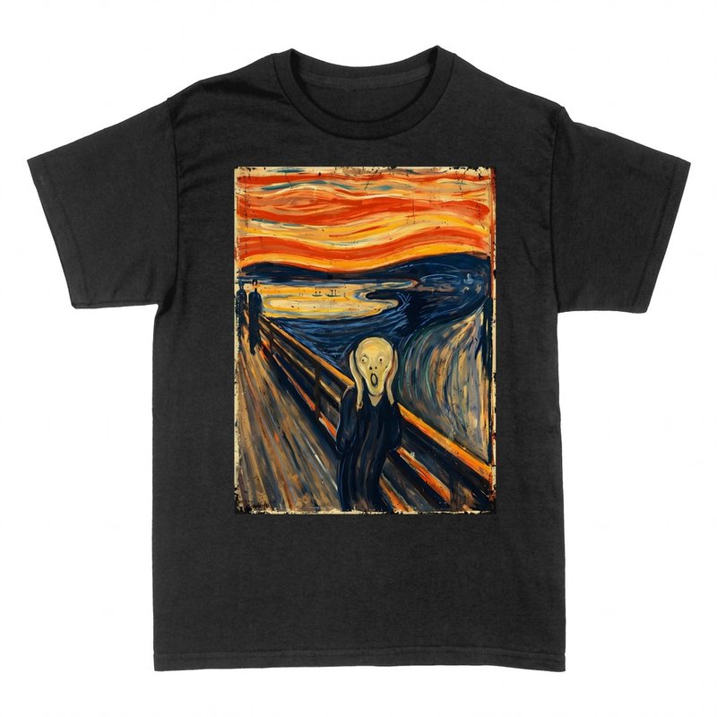 T-shirts: Munchs Der Schrei, Vintage-Reproduktion