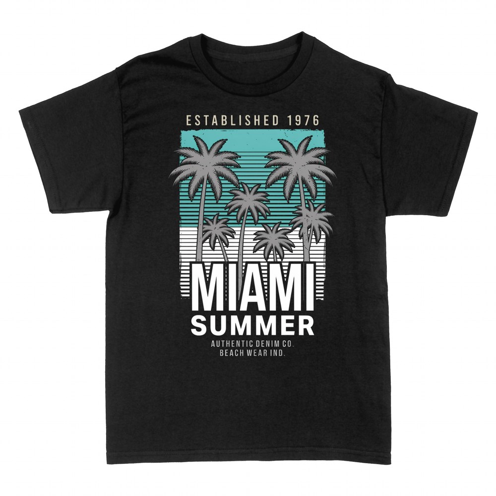 T-shirts: Miami Summer Palmen Strand Vintage