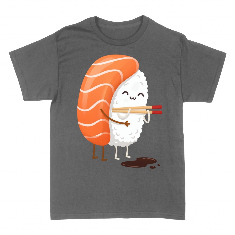 T-shirts: Fr&ouml;hliches Kawaii-Lachs-Nigiri