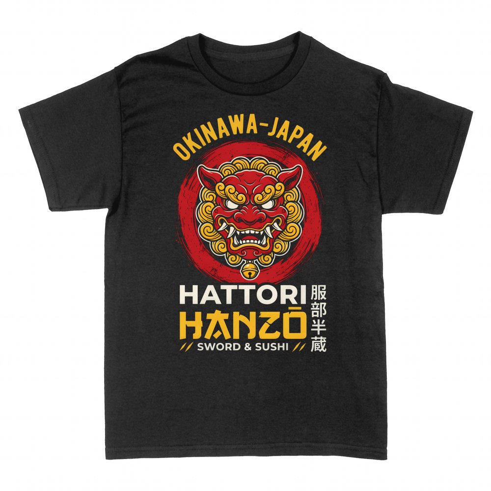 T-shirts: Shisa-Maske Hattori Hanzo Okinawa