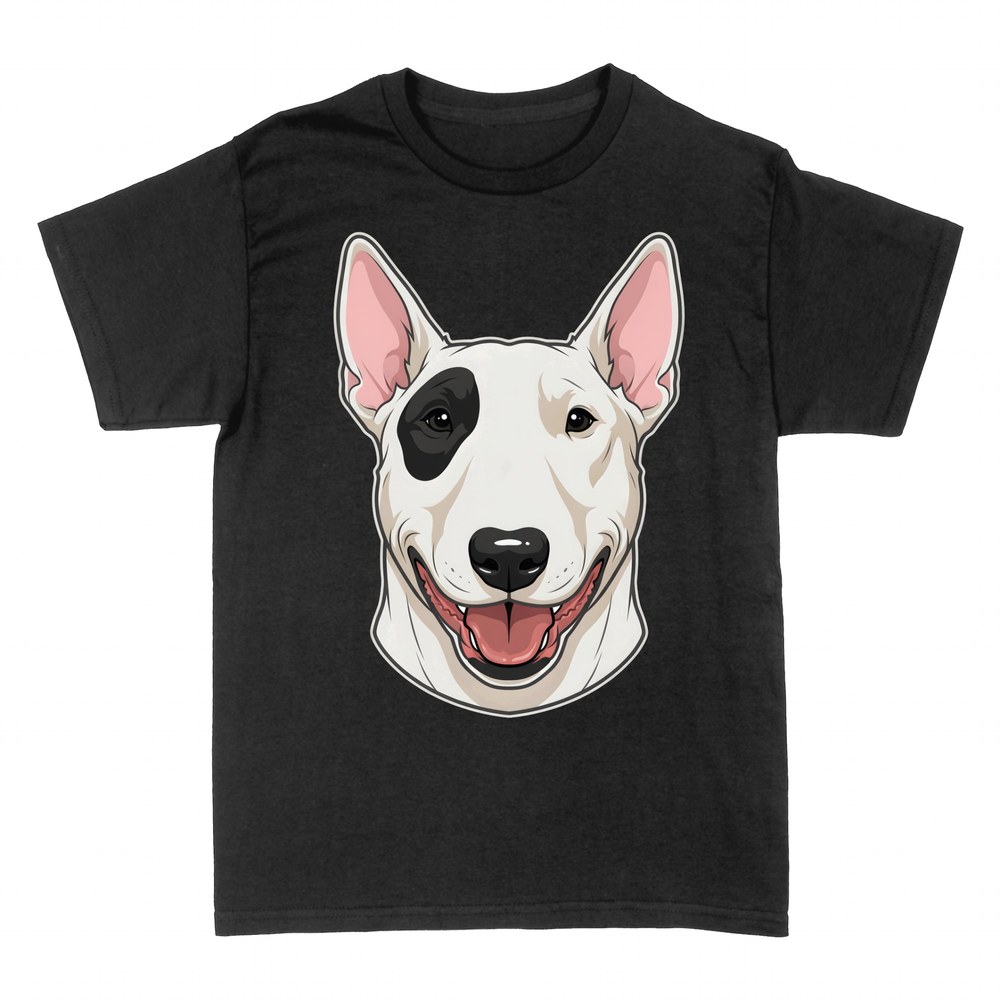 T-shirts: L&auml;chelnder Bullterrier Augenfleck