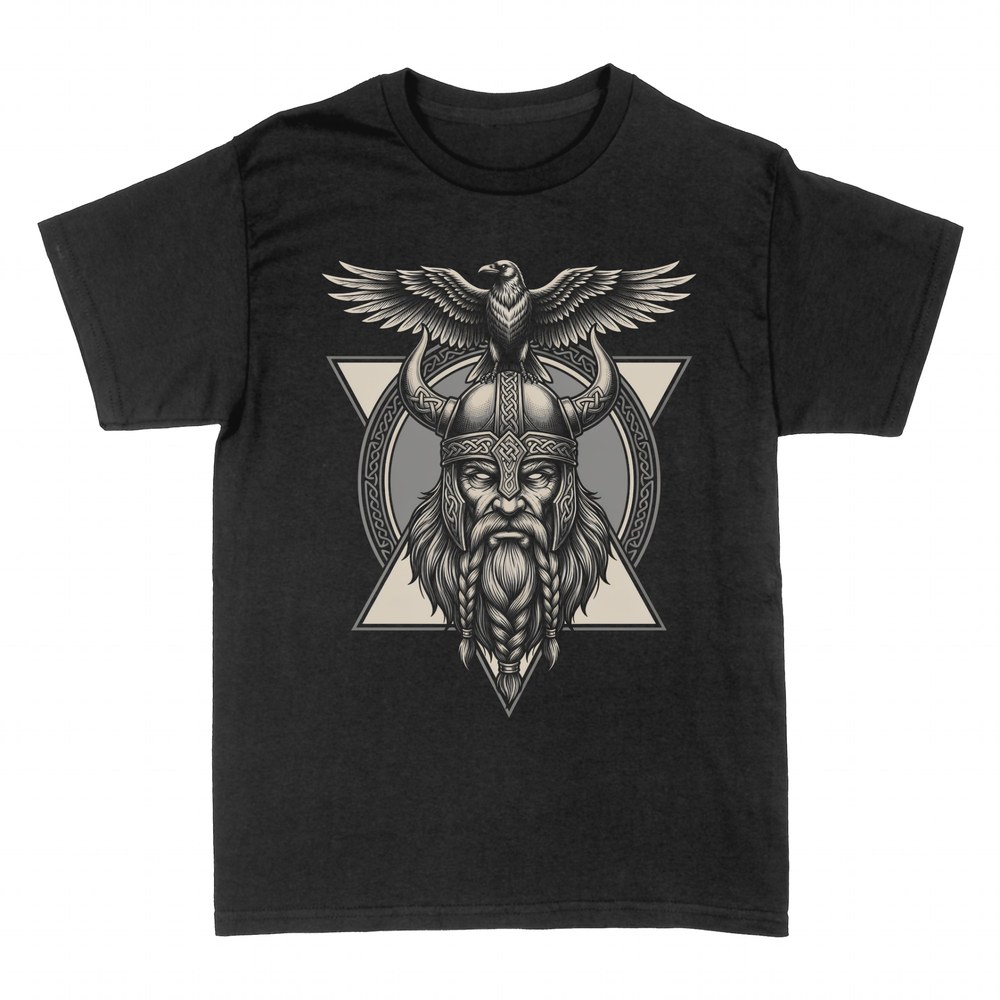 T-shirts: Wikinger-Krieger mit H&ouml;rnerhelm und Adler