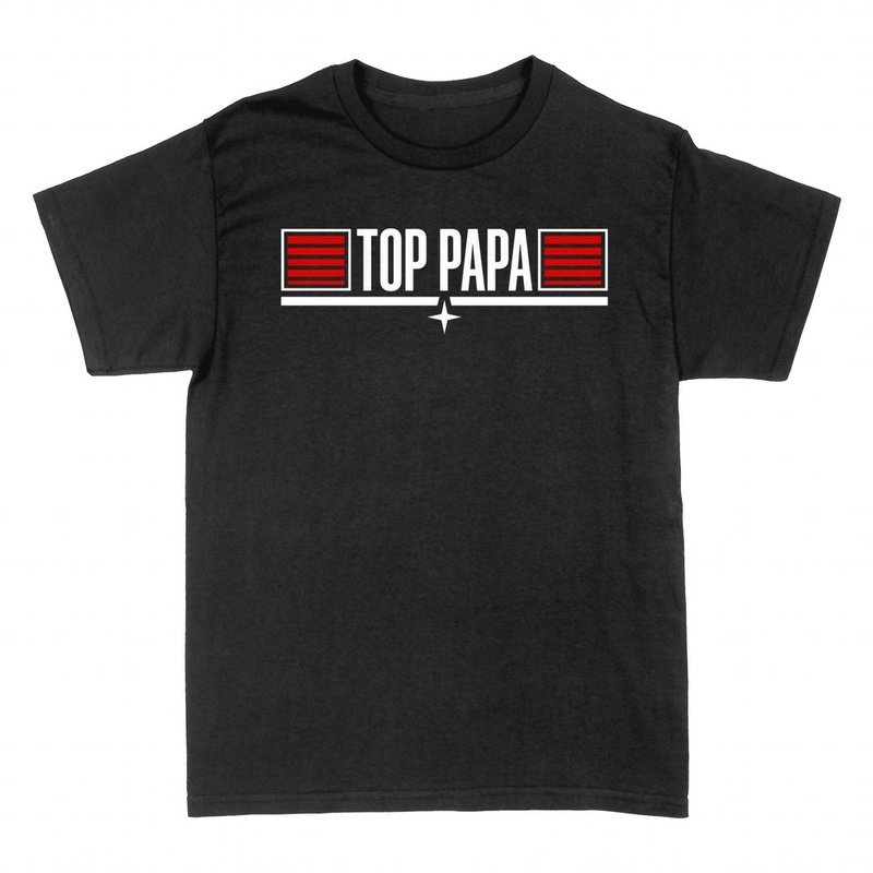 T-shirts: Top Papa mit milit&auml;rischem Rangabzeichen