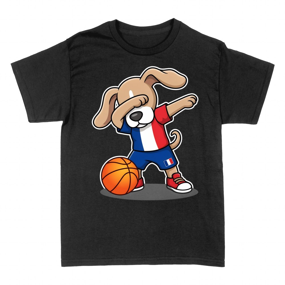 T-shirts: Dabbender Basketball-Hund
