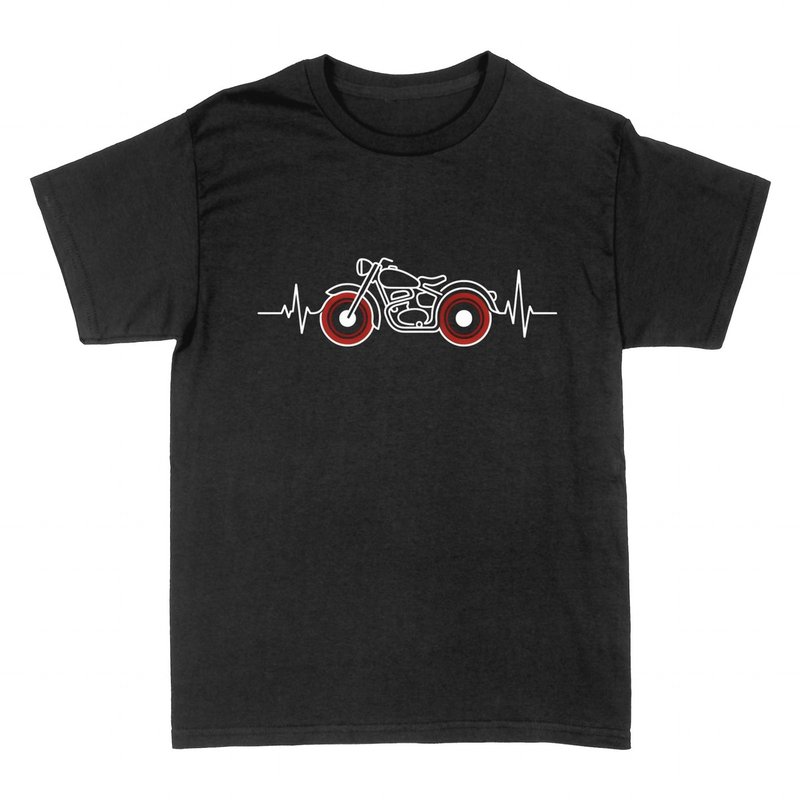 T-shirts: Motorrad Herzschlag Custom