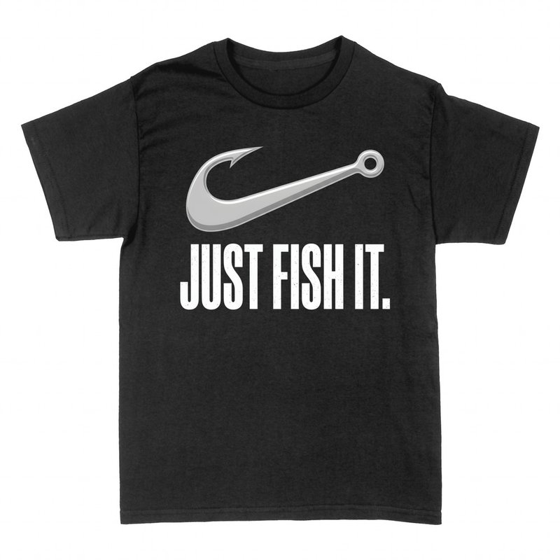 T-shirts: Just Fish It Angelhaken f&uuml;r Angler