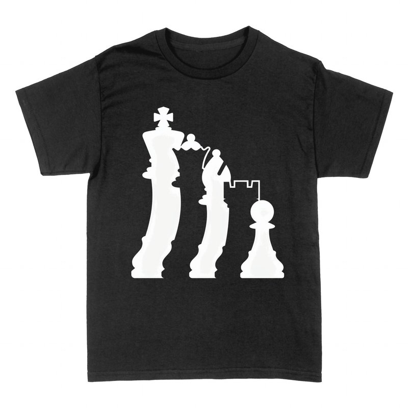 T-shirts: Schachfiguren minimalistische Silhouette