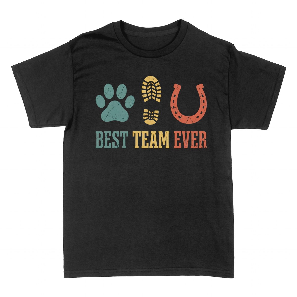 T-shirts: Hund Pferd Mensch Best Team Ever