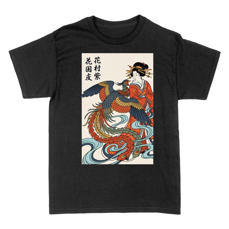 T-shirts: Geisha und Ph&ouml;nix Ukiyo-e