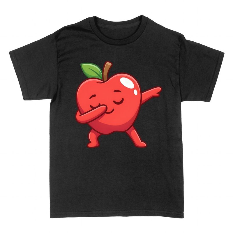 T-shirts: Dabbender Cartoon-Apfel