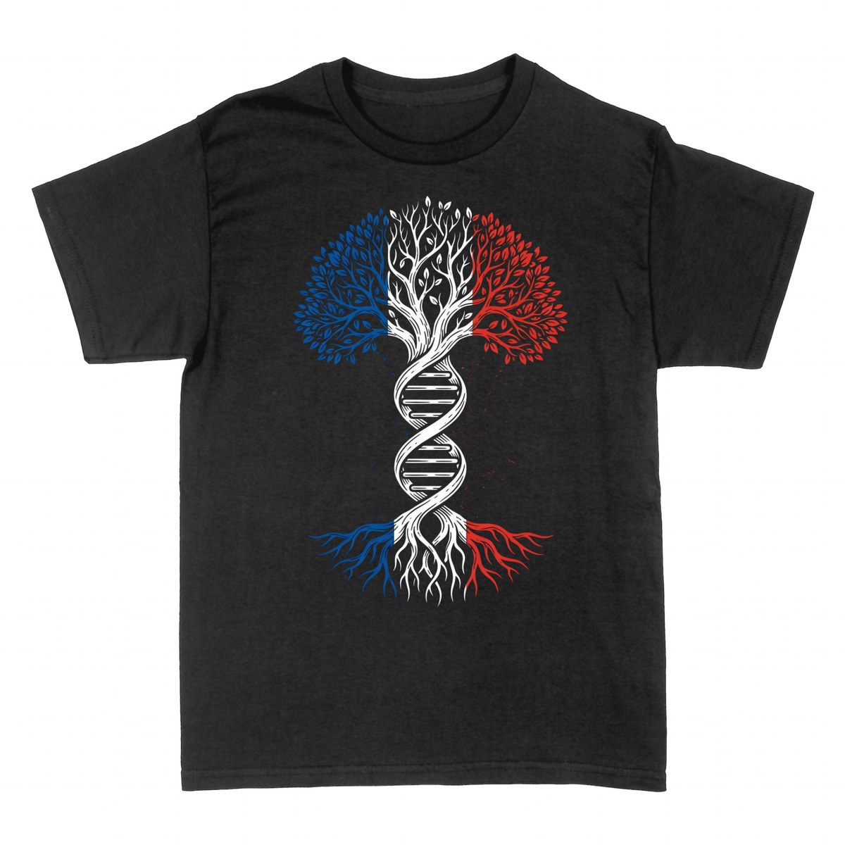 T-shirts: DNA Lebensbaum Frankreich