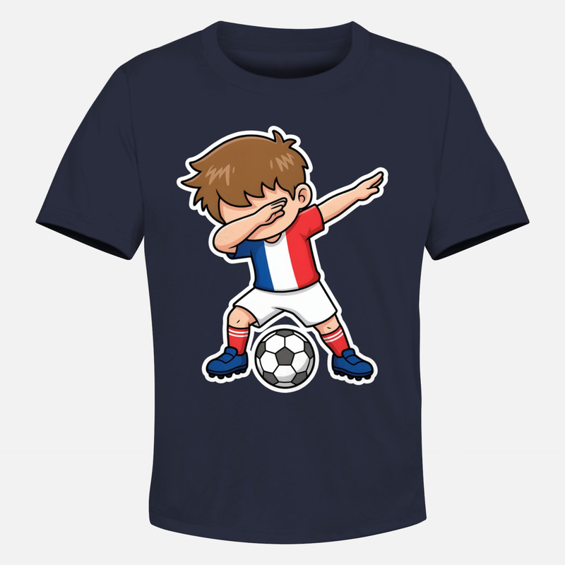 T-shirts: Frankreich Fu&szlig;ball Kind Dab Jubel