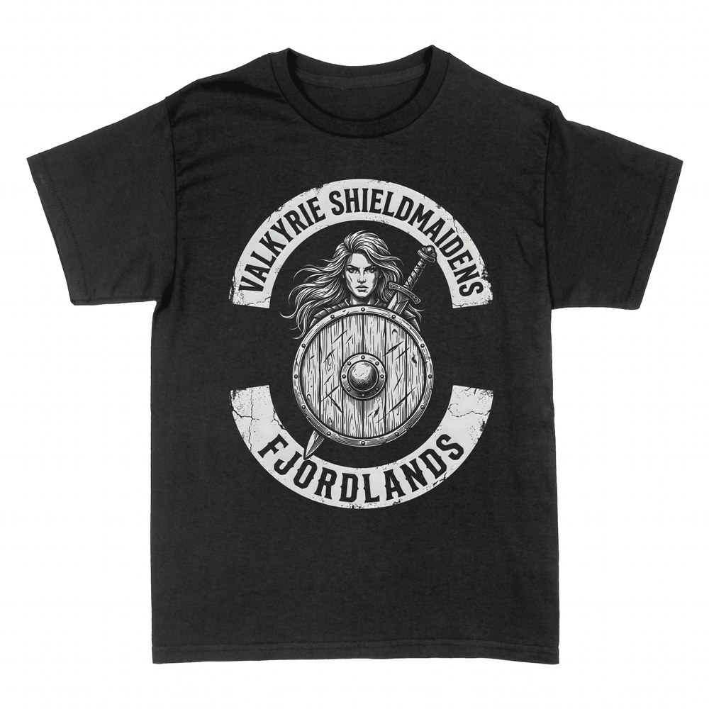 T-shirts: Walk&uuml;re Schildmaid mit Schwert und Schild