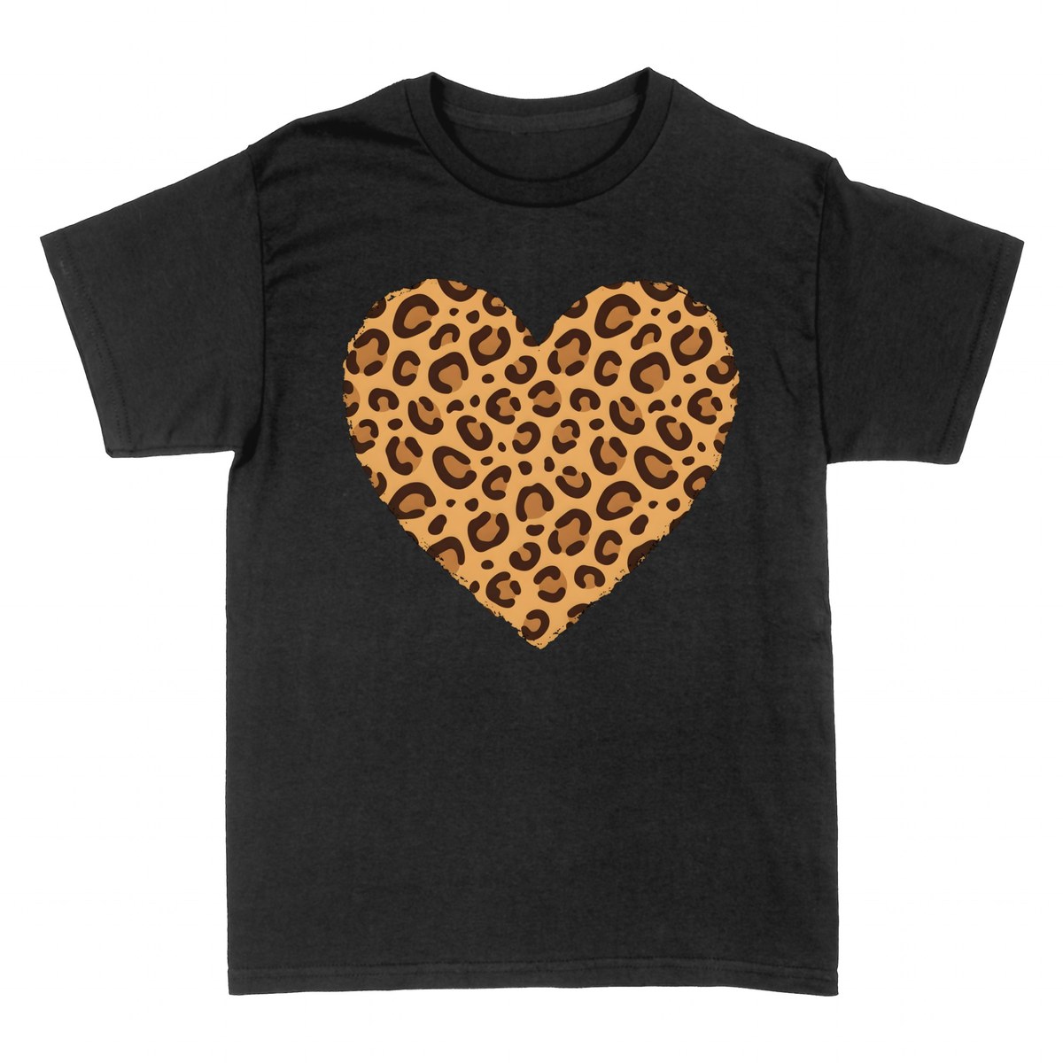 T-shirts: Leoparden-Herz Animal Print