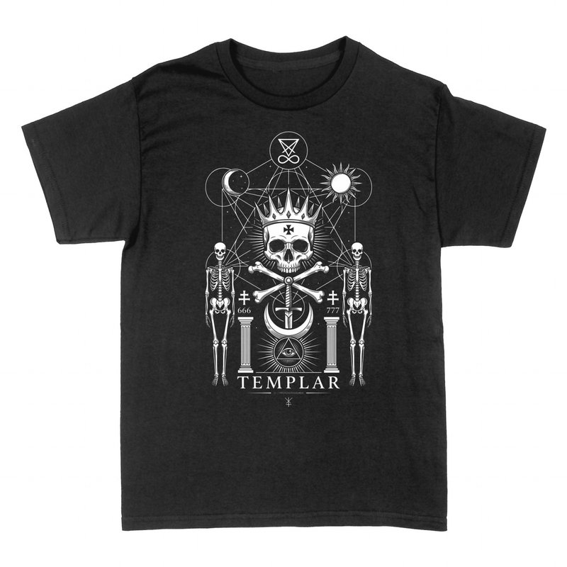 T-shirts: Freimaurer Templer Totenkopf