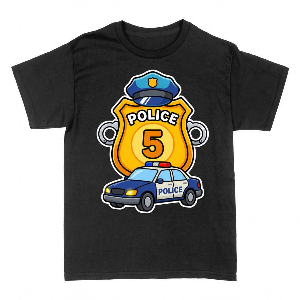 T-shirts: Polizeiabzeichen Nummer 5