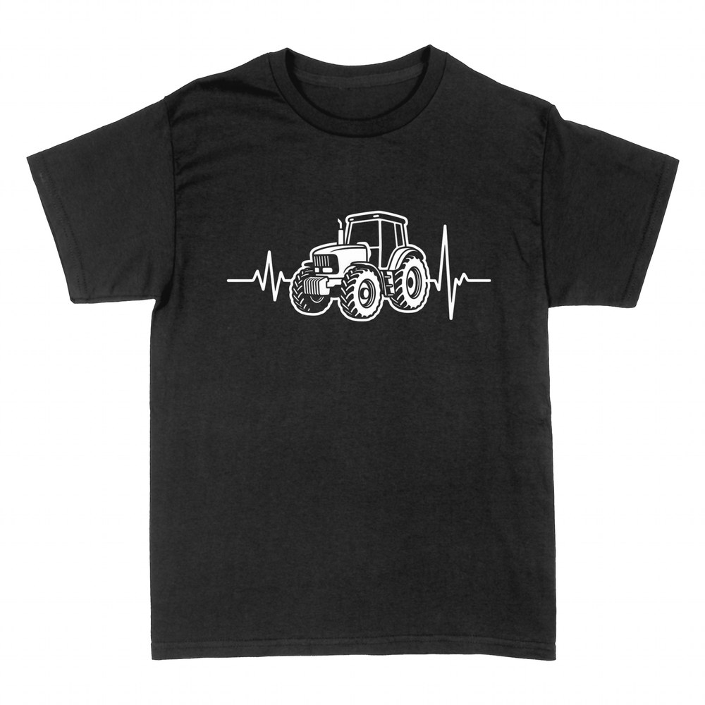 T-shirts: Traktor mit Herzschlaglinie