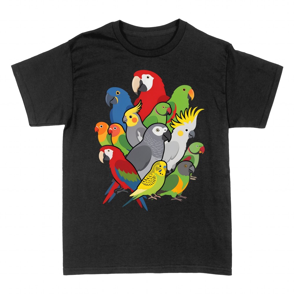 T-shirts: Papageien- und Aras-Collage