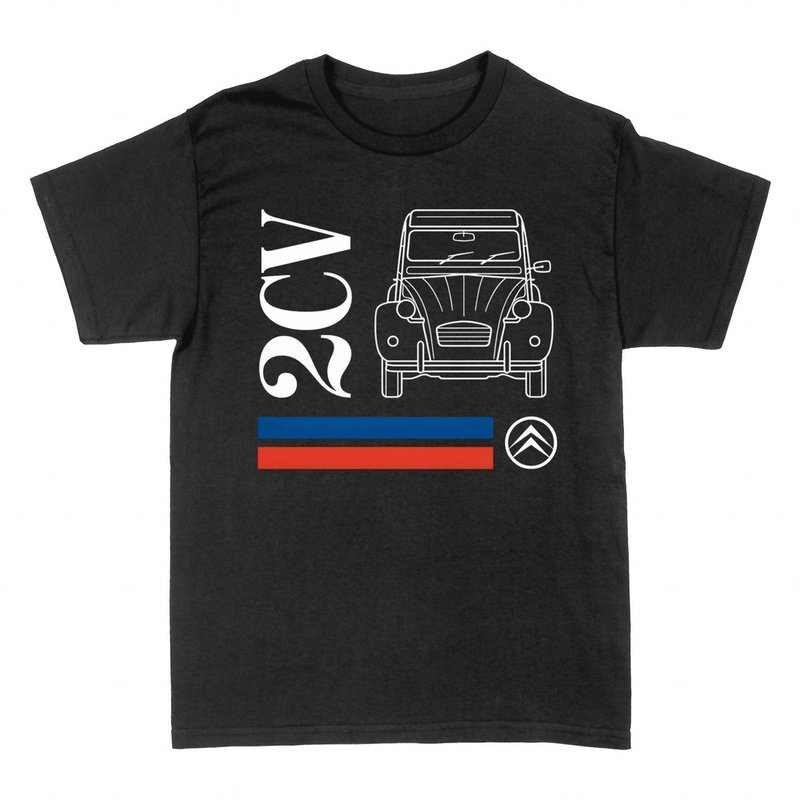 T-shirts: 2CV franz&ouml;sischer Klassiker Frontansicht