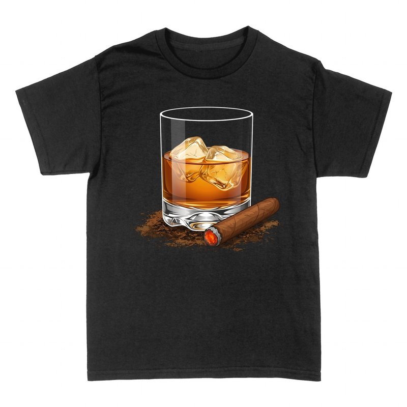 T-shirts: Whisky mit Eis und Zigarre
