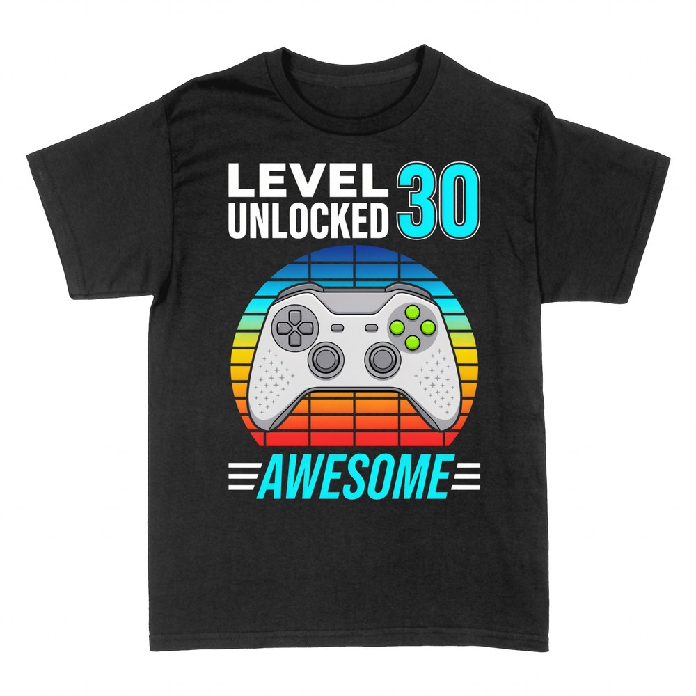 T-shirts: Level Unlocked 30 - Gamer Geburtstag