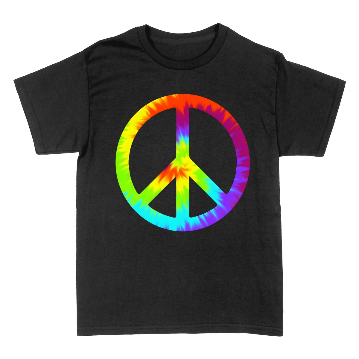 T-shirts: Tie-Dye Friedenszeichen Psychedelisch