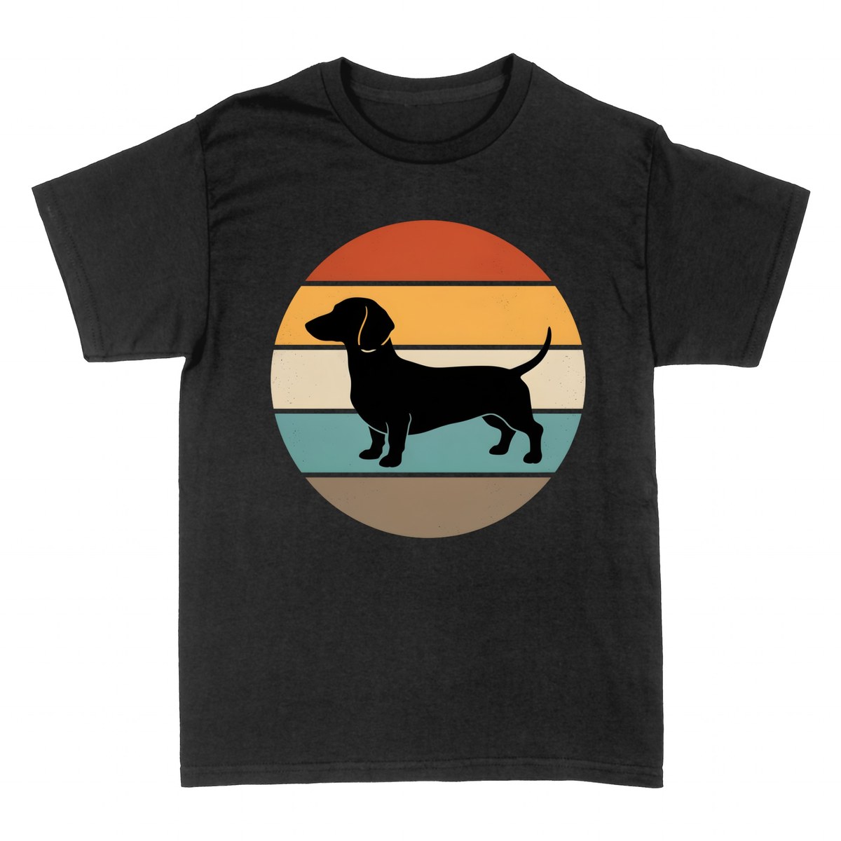 T-shirts: Dackel Retro Sunset