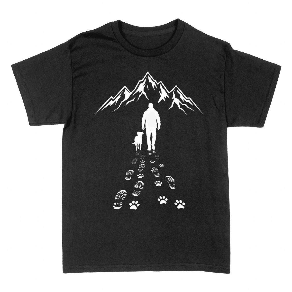 T-shirts: Hund &amp; Herrchen Bergabenteuer
