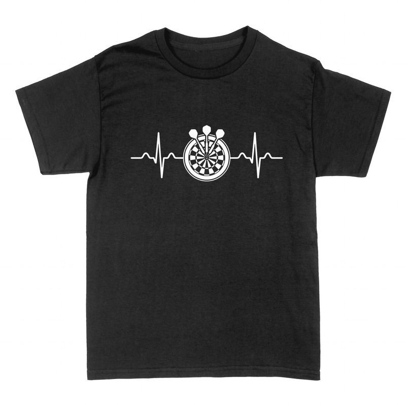 T-shirts: Darts Heartbeat - Geschenk f&uuml;r Dartspieler