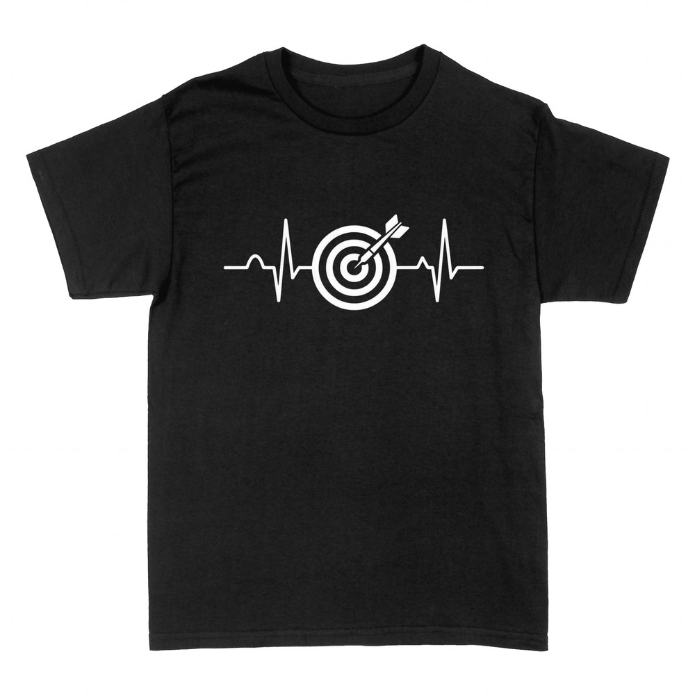 T-shirts: Darts Herzschlag - Scheibe und EKG