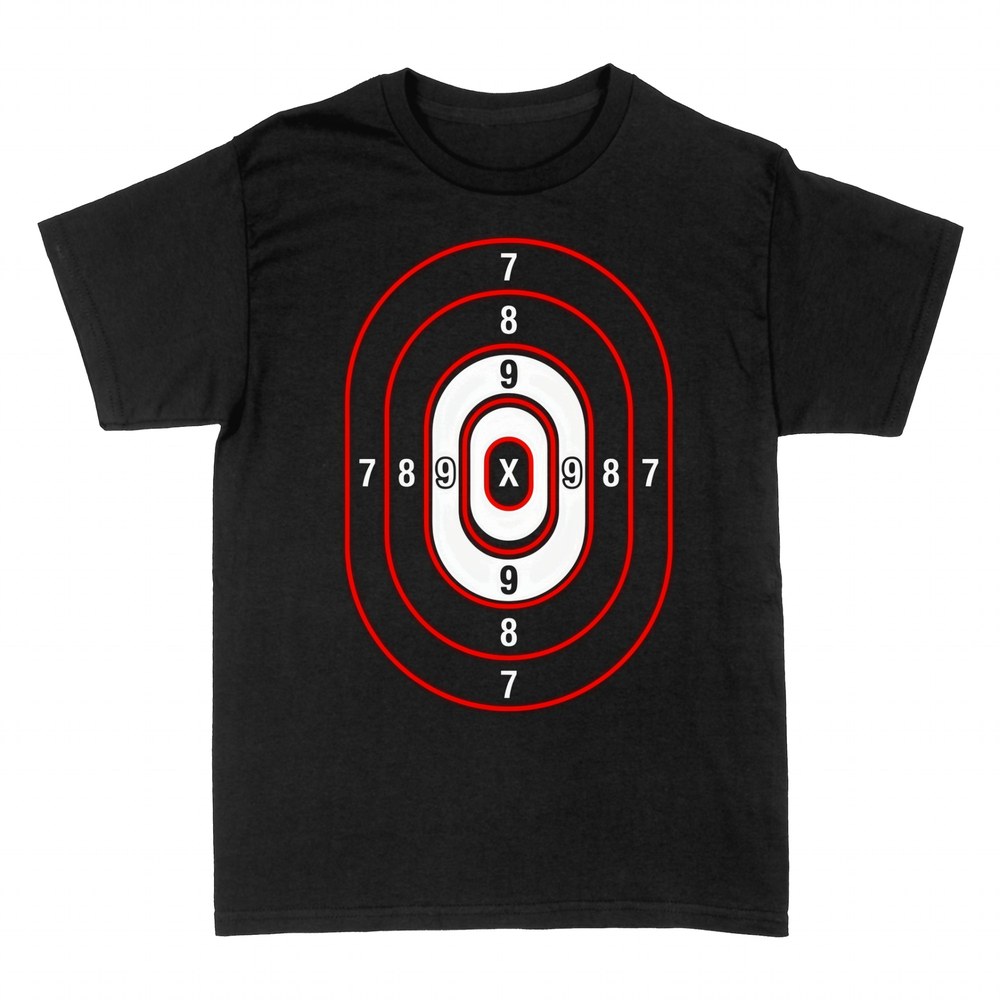 T-shirts: Dartscheibe mit Punktezonen