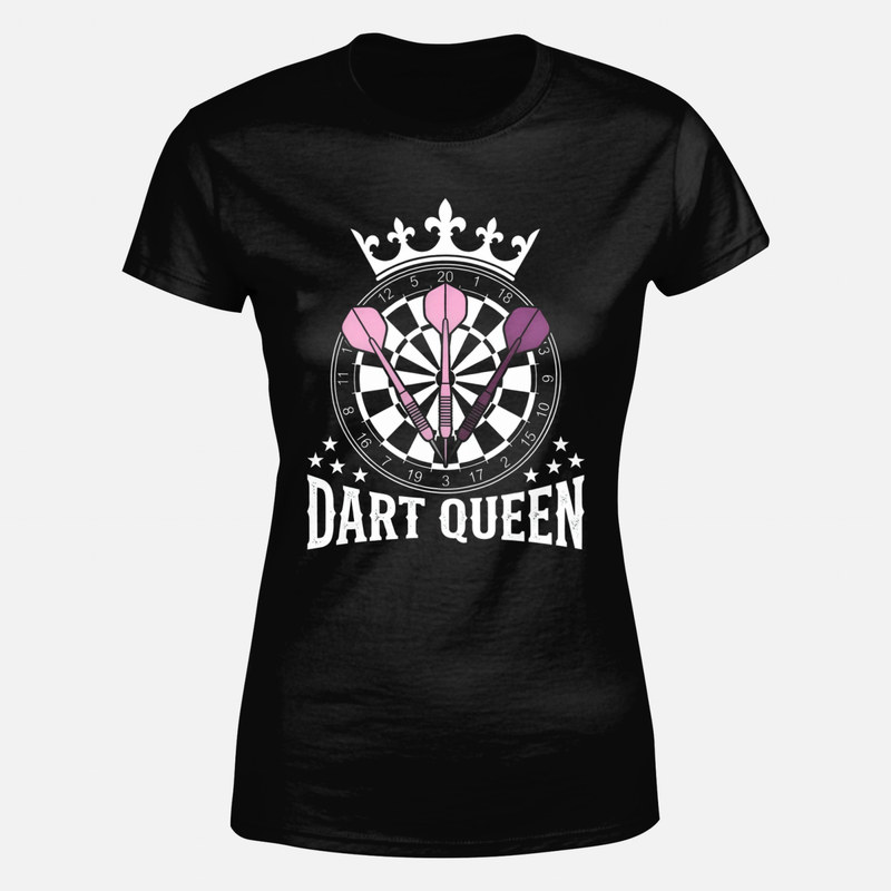 T-shirts: Dart Queen - K&ouml;nigin am Oche