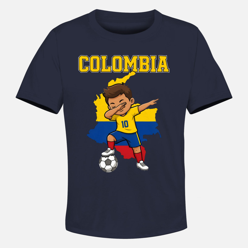 T-shirts: Kolumbien Dab Fu&szlig;ball Kind