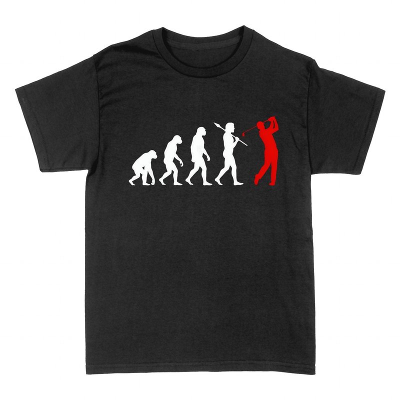 T-shirts: Evolution des Golfspielers