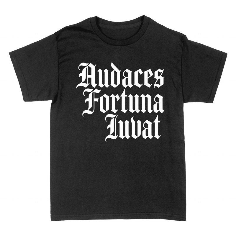 T-shirts: Audaces Fortuna Iuvat &mdash; Gotische Lateinschrift