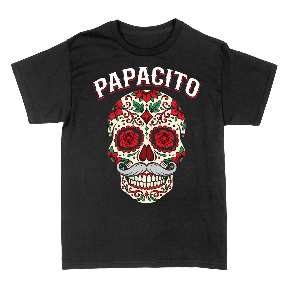 T-shirts: Papacito Mexikanischer Totenkopf