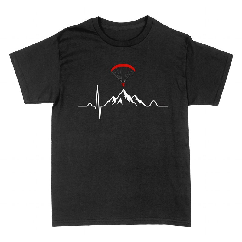 T-shirts: Bergpuls Gleitschirm Herzschlag