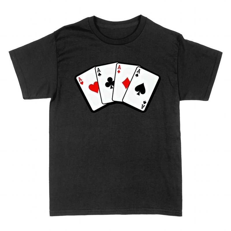 T-shirts: Vier Asse - Poker
