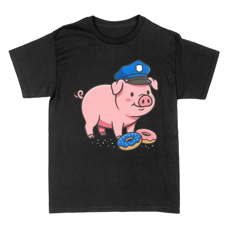 T-shirts: Kawaii Polizei-Schwein mit Donuts